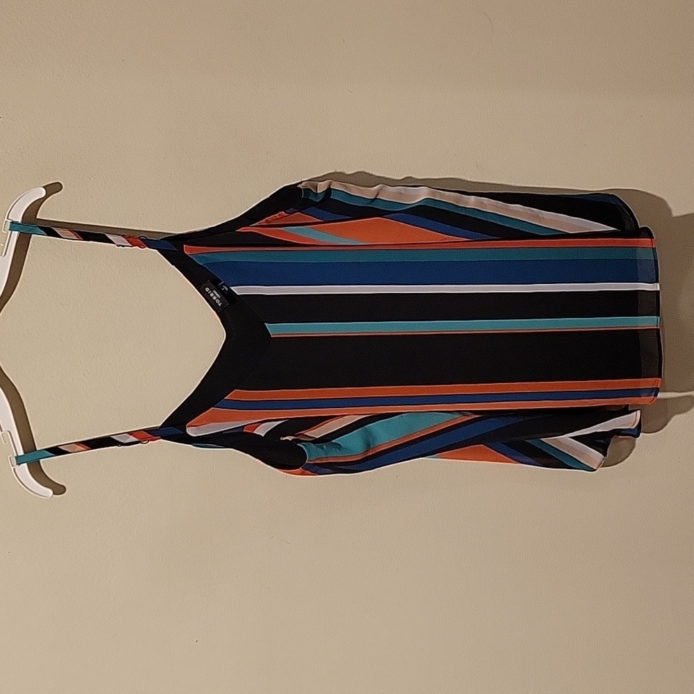Torrid Multicolor Striped Tank Top